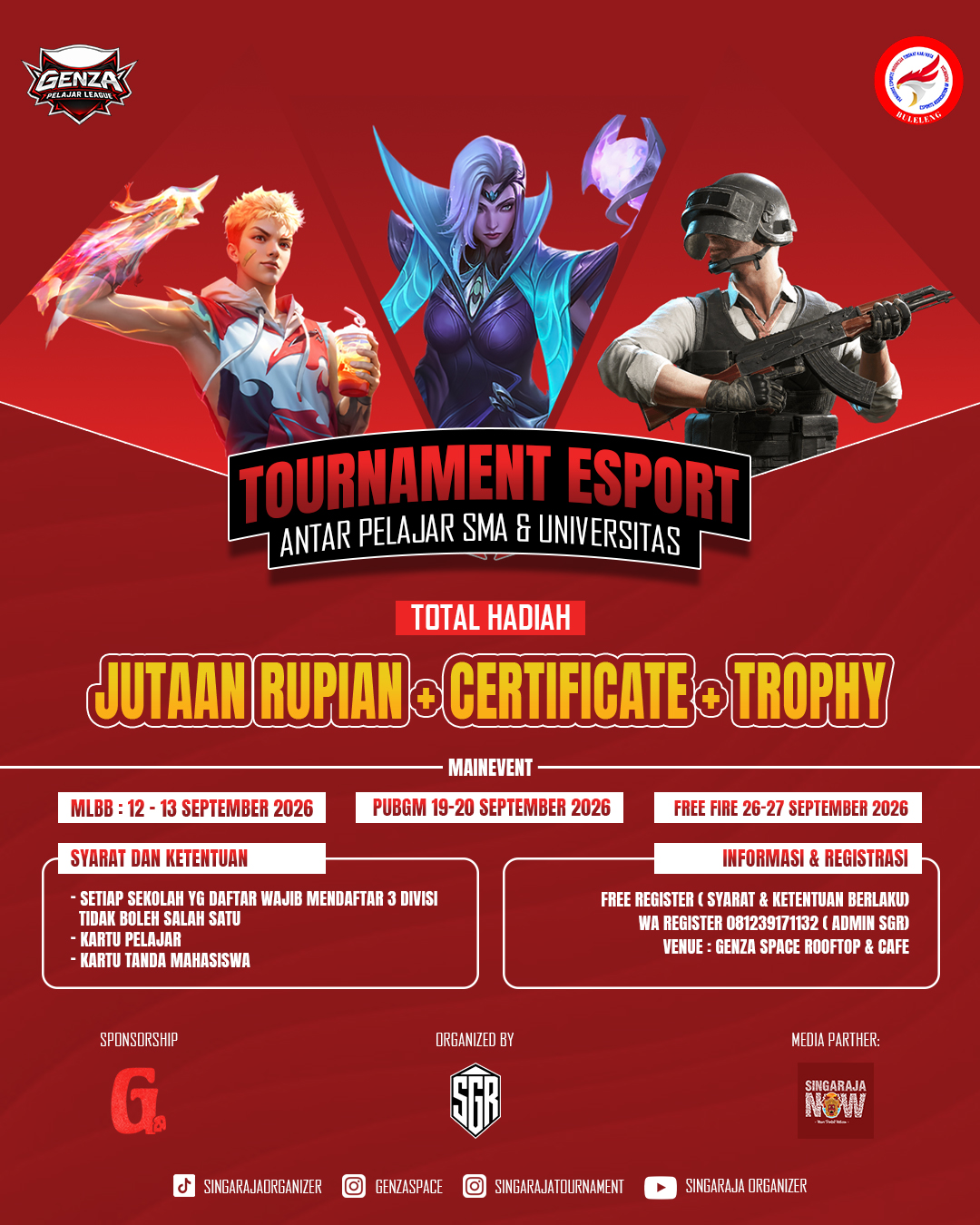 GENZA PELAJAR LEAGUE SEASON 1  - MOBILE LEGENDS